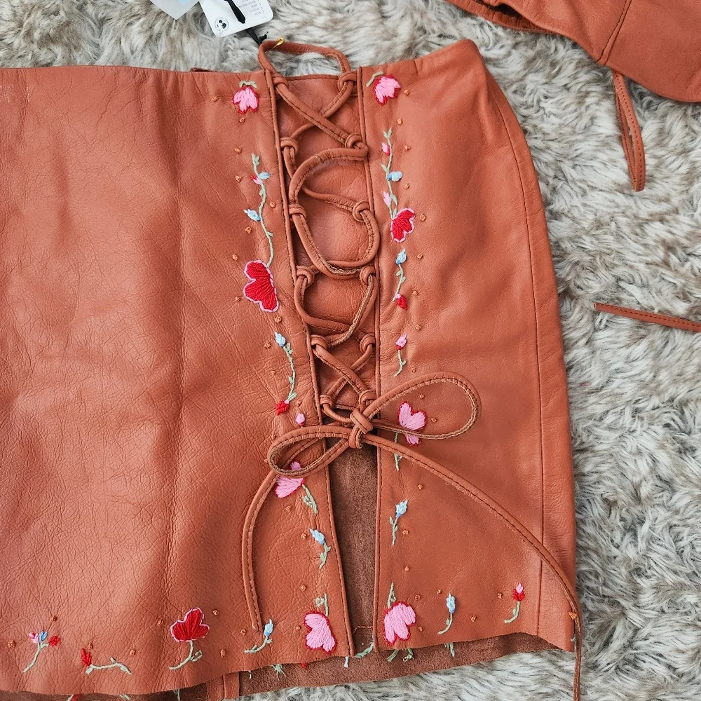 Free People Tach Clothing Lexana‎ Set Rust Brown Orange Women's Size XL - Picture 6 of 14